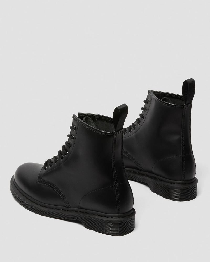 Dr Martens 1460 Mono Smooth Leren Veterlaarzen Heren Zwart | NL 28AHK